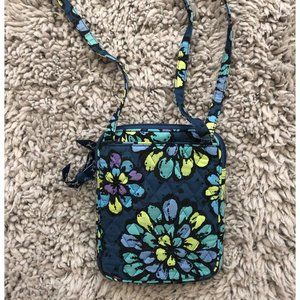 Vera Bradley Small Crossbody (Indigo Pop)